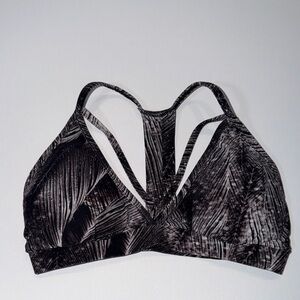 Elegant Black and Gray Strappy Bralette